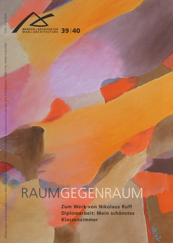 39/40 Raum / Gegenraum. Zum Werk von Nikolaus Ruff